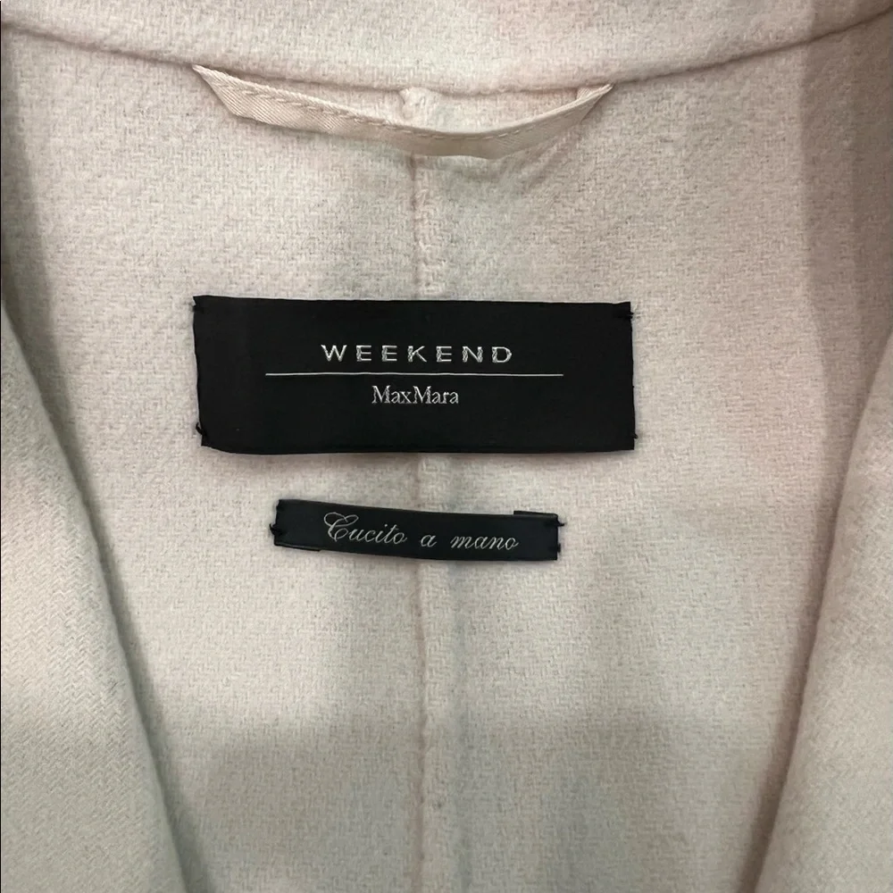 Weekend Max Mara Wool Cream Coat - Picture 5 of 14
